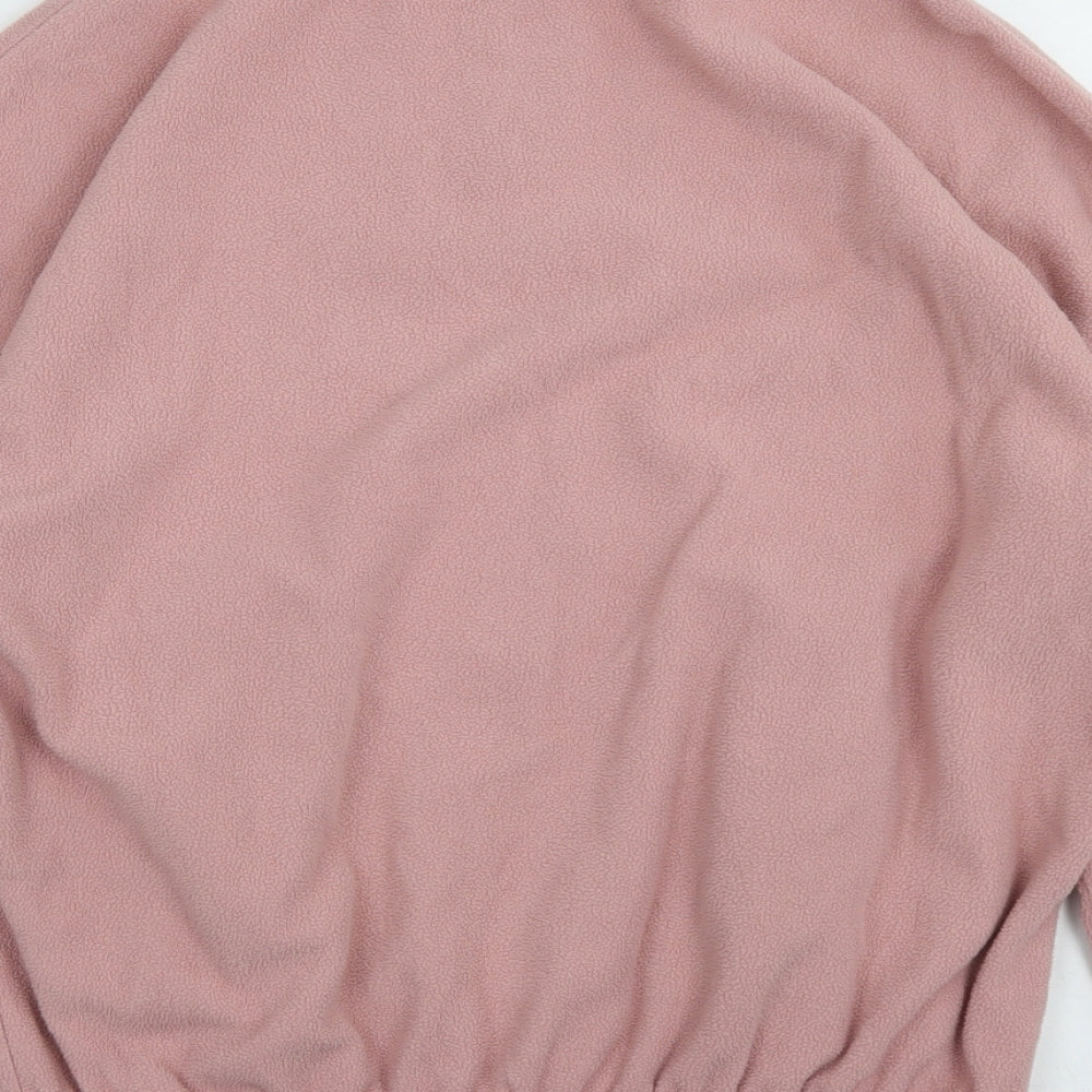 New Look Womens Pink Polyester Pullover Sweatshirt Size S