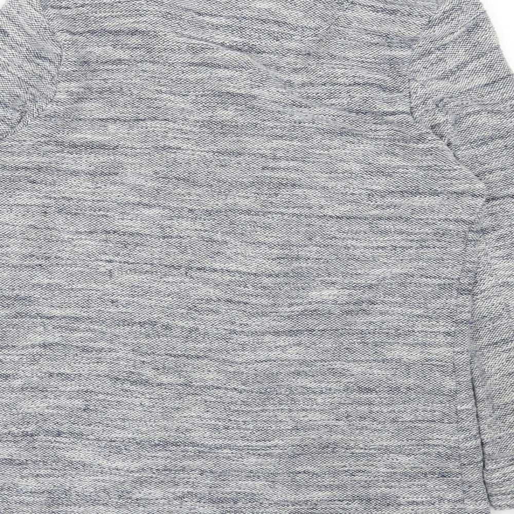 New Look Womens Blue V-Neck Polyester Cardigan Jumper Size 10