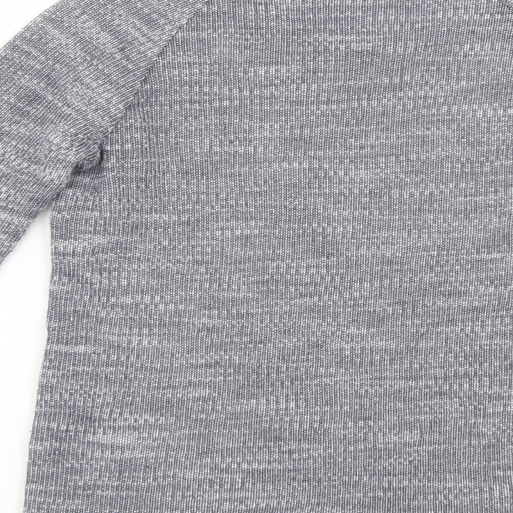 Matalan Girls Grey Crew Neck Cotton Pullover Jumper Size 6-7 Years Pullover - Lace Detail