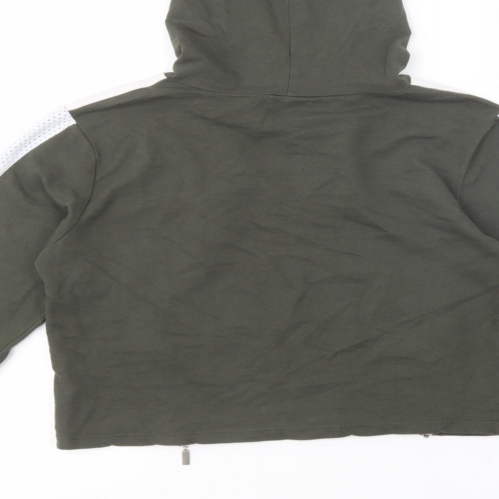 Select Womens Green Cotton Pullover Hoodie Size 8 Pullover - Jealous Of Me