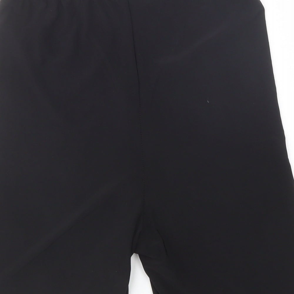 Nasty Gal Womens Black Polyester Compression Shorts Size 6 L6 in Regular