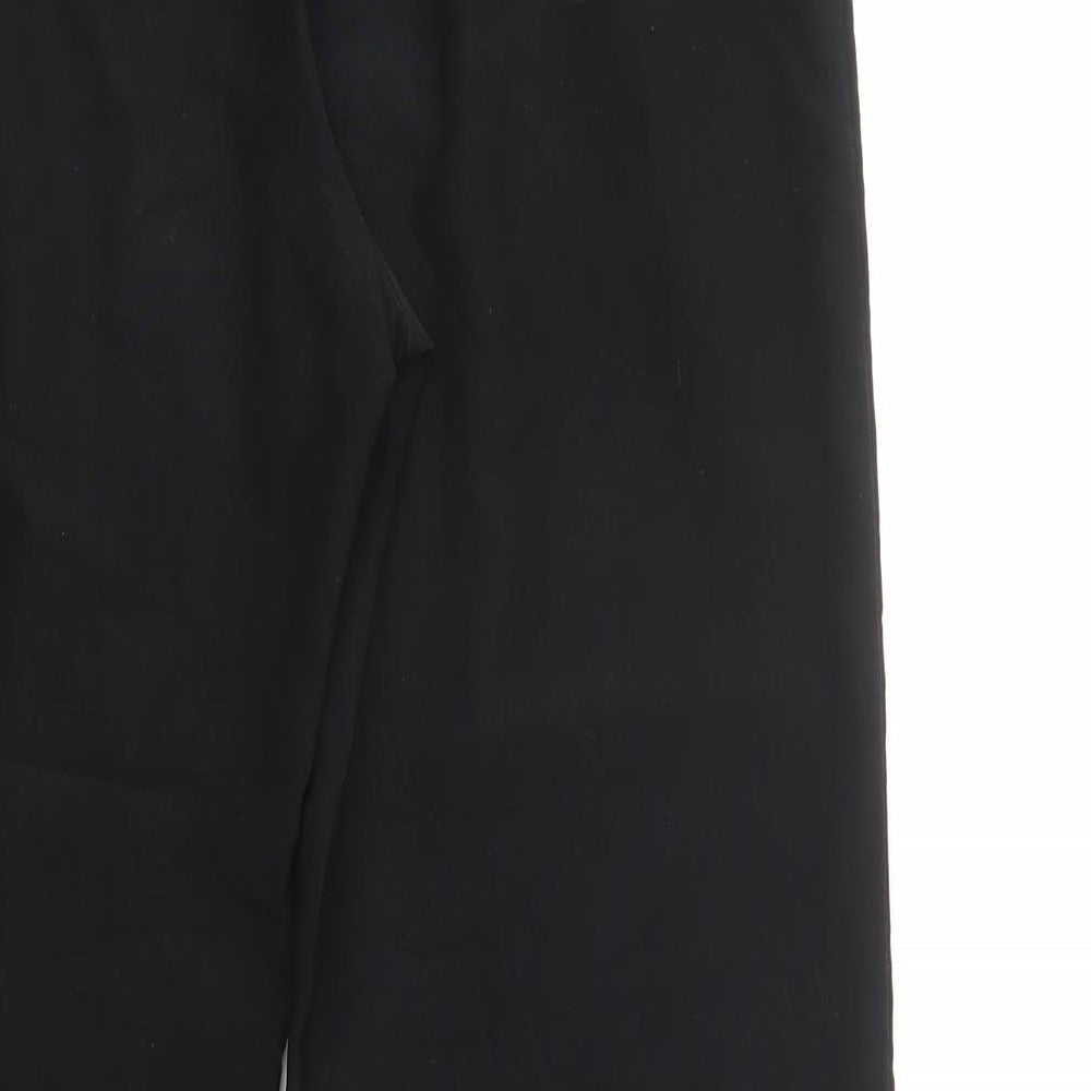 Intown Womens Black Polyester Dress Pants Trousers Size 14 L31 in Regular Button