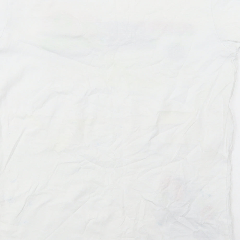 Matalan Boys White Cotton Pullover T-Shirt Size 12-13 Years Crew Neck Pullover - Game Squad