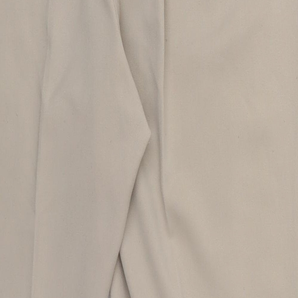 Gerard Womens Beige Polyester Trousers Size 16 L28 in Regular Button