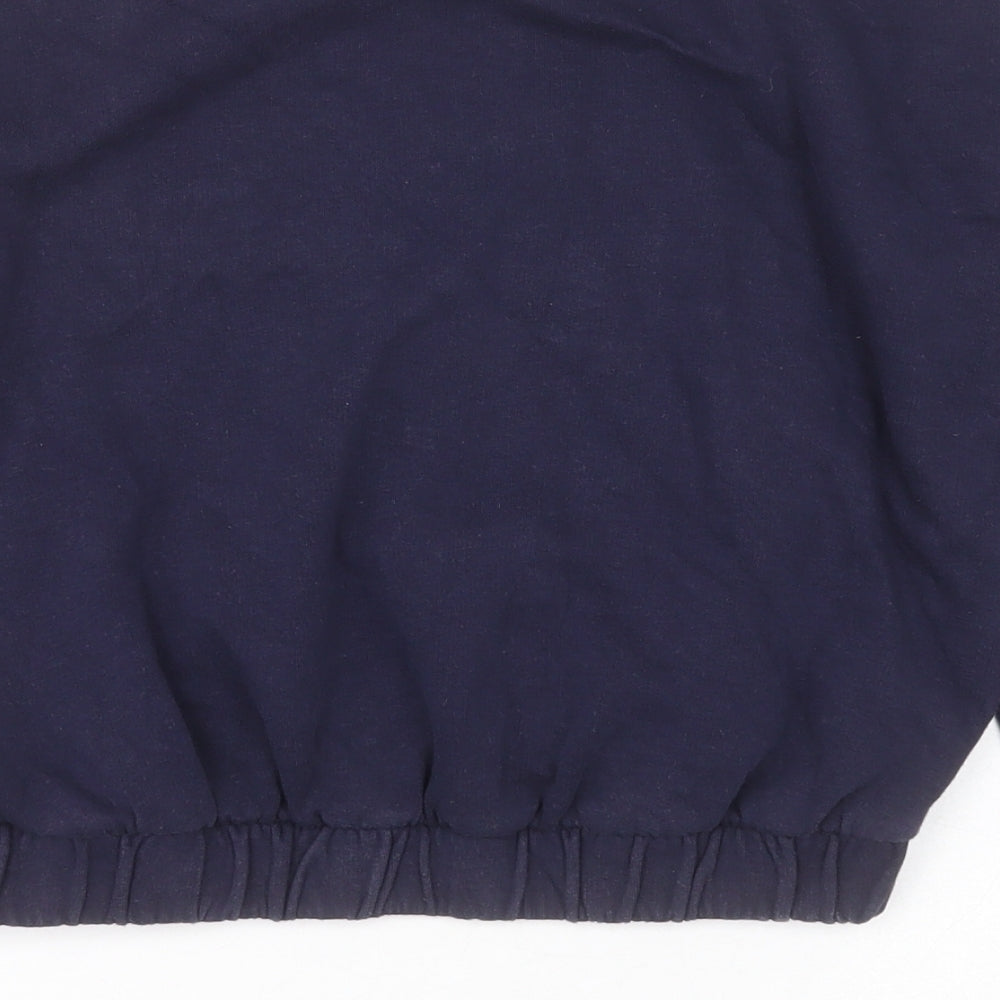 H&M Girls Blue Cotton Pullover Sweatshirt Size 11-12 Years Pullover