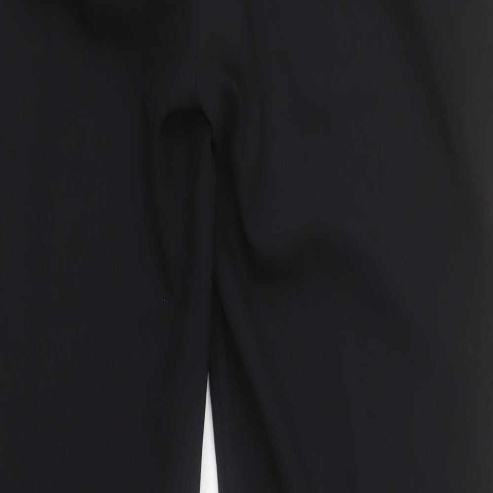 George Womens Black Polyester Dress Pants Trousers Size 12 L28 in Regular Zip