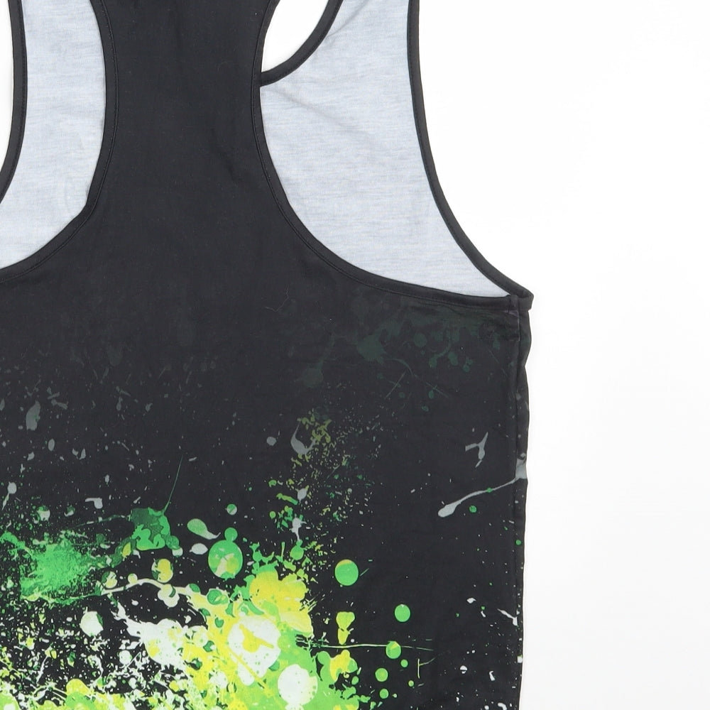 Defendlondon Mens Black Polyester Vest Sweatshirt Size S - Batik