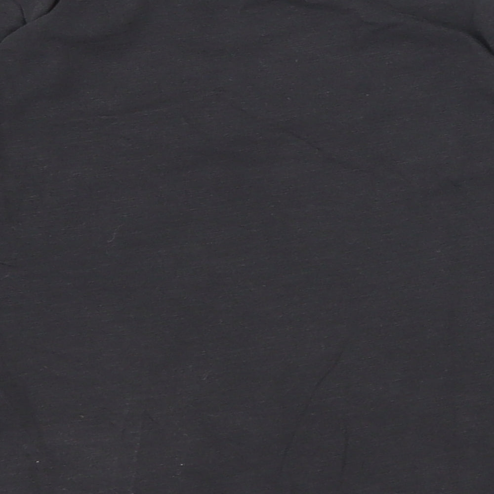 H&M Boys Black 100% Cotton Pullover T-Shirt Size 5-6 Years Round Neck Pullover