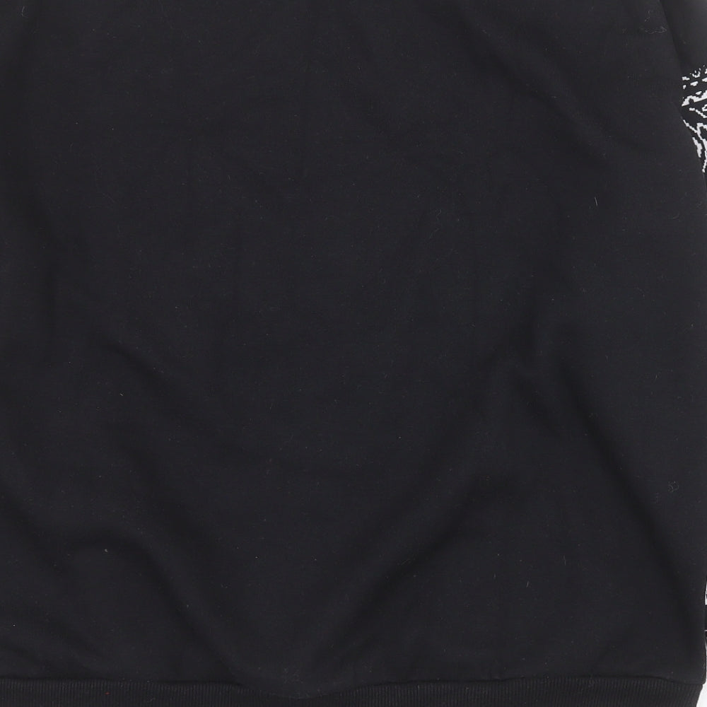 YFL Reserved Womens Black Polyester Pullover Hoodie Size L Pullover - Tiger