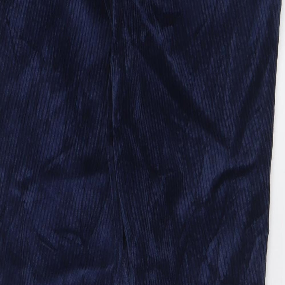 Rhodia Womens Blue Polyamide Capri Trousers Size 28 L31 in Regular Hook & Eye