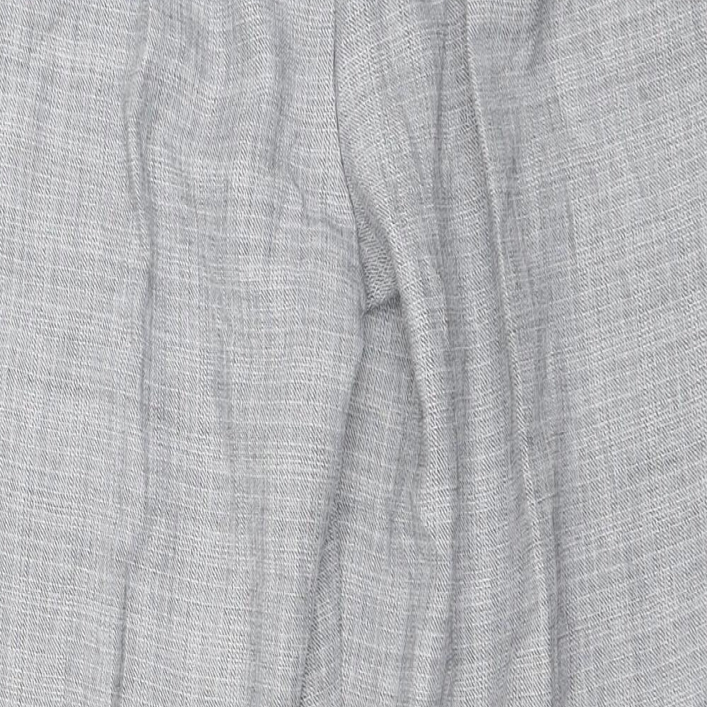 Felisa Womens Grey Polyester Trousers Size 20 L28 in Regular