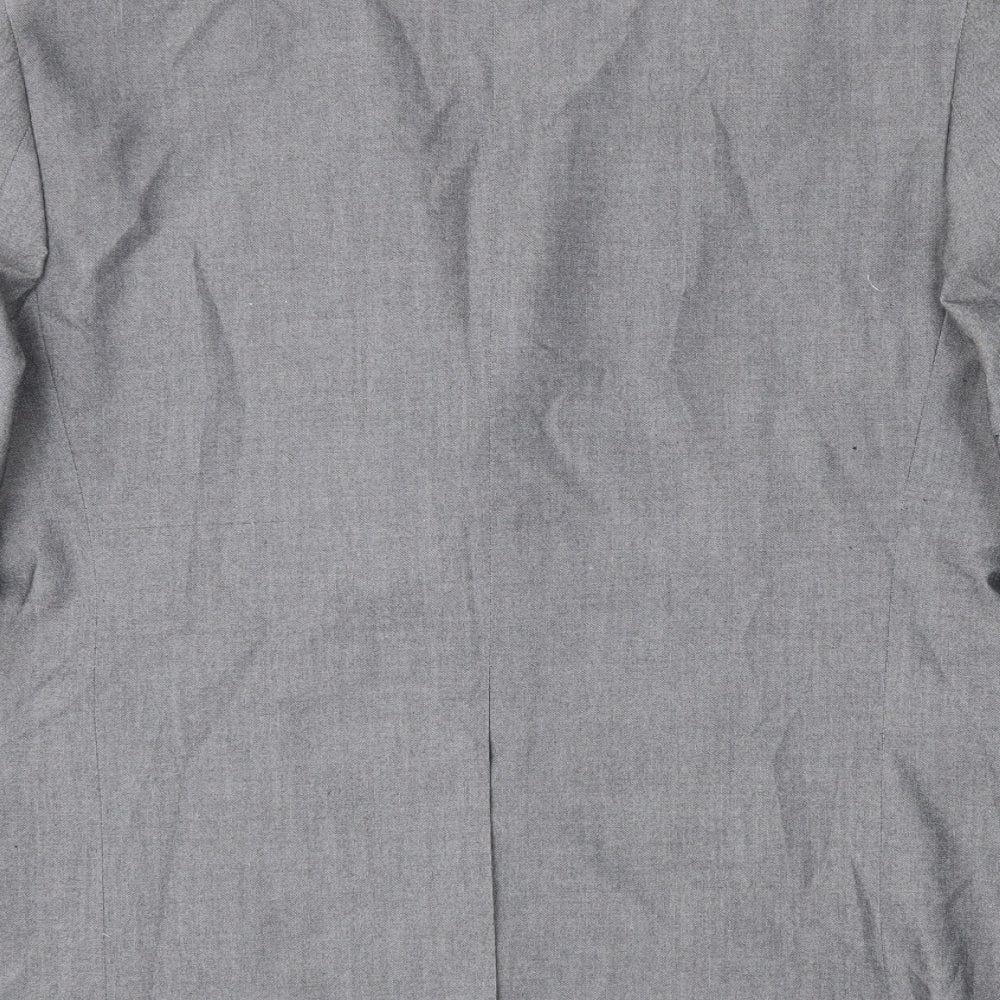 Primark Mens Grey Polyester Jacket Suit Jacket Size 42