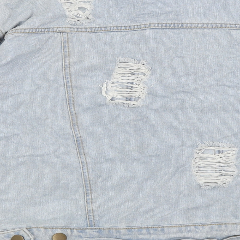 FOREVER 21 Womens Blue Jacket Size S Button