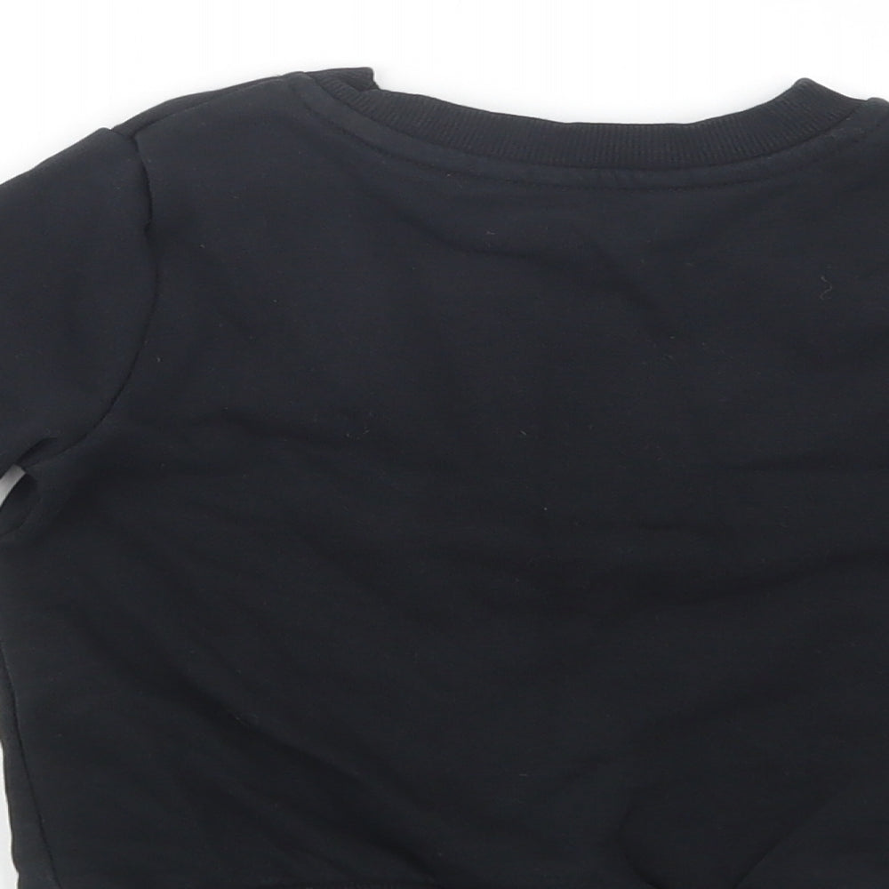 George Baby Black Cotton Pullover Jumper Size 12-18 Months Pullover - Epic