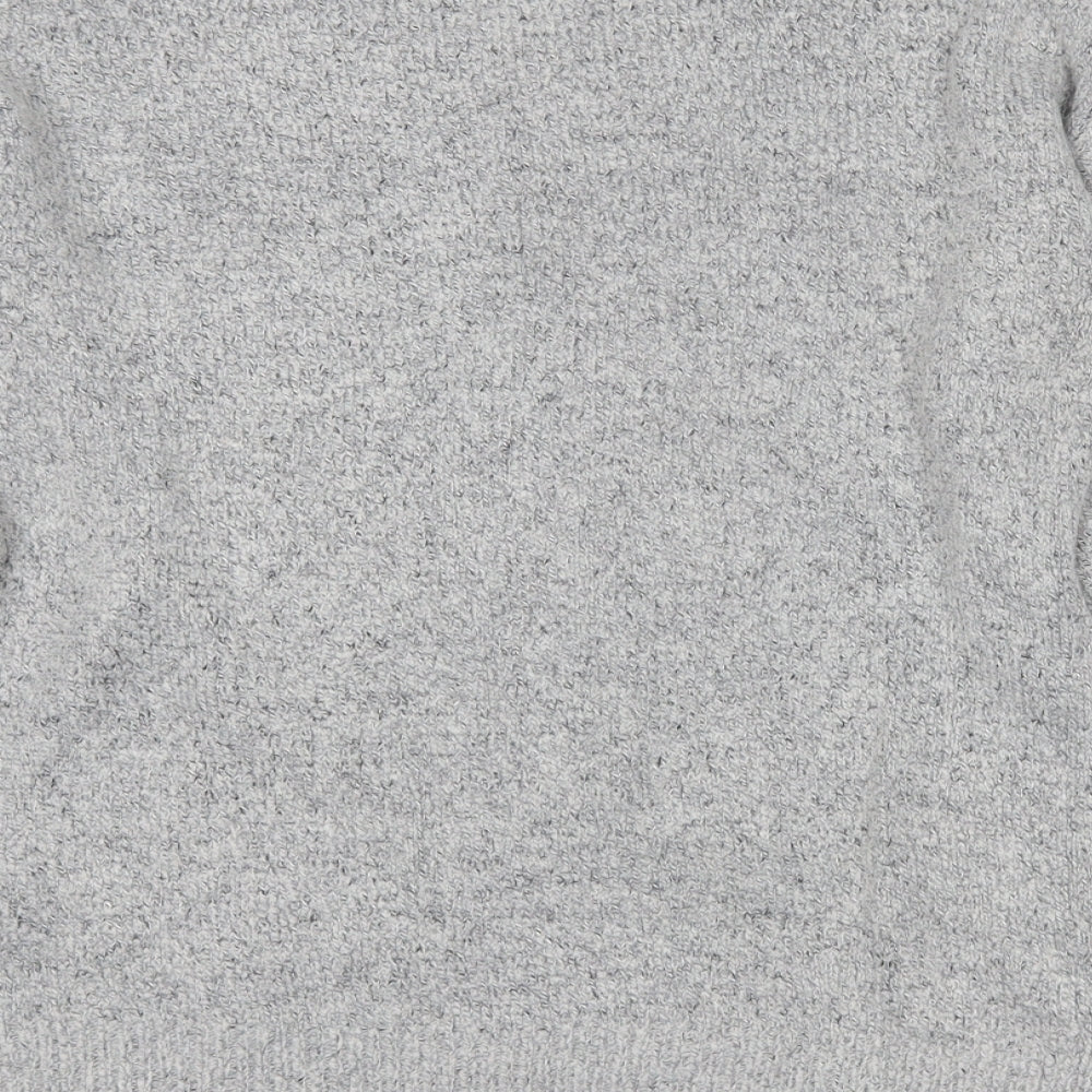 Atmosphere Womens Grey Round Neck Acrylic Pullover Jumper Size 6 - Snowman
