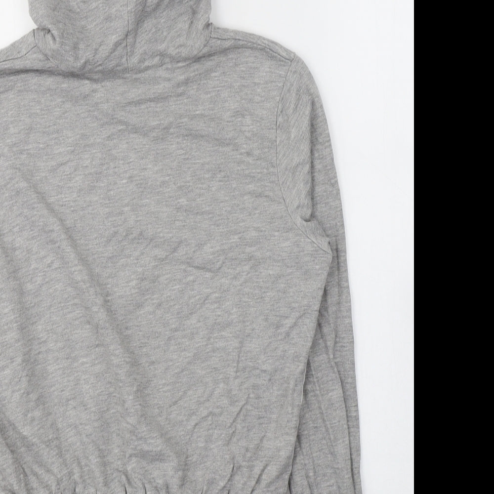 Selected Womens Grey Cotton Pullover Hoodie Size 6 Pullover - Call me never