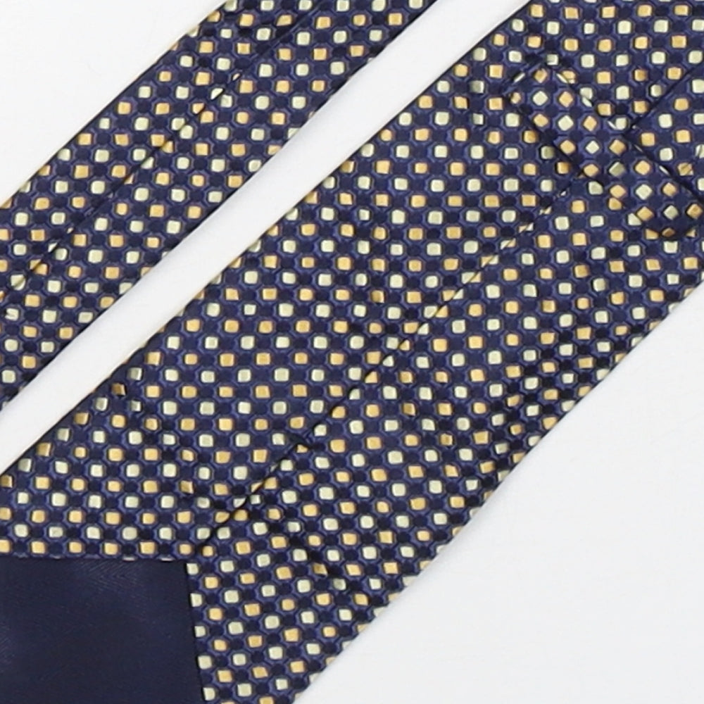 Marks & Spencer Mens Multicoloured Geometric Silk Pointed Tie One Size