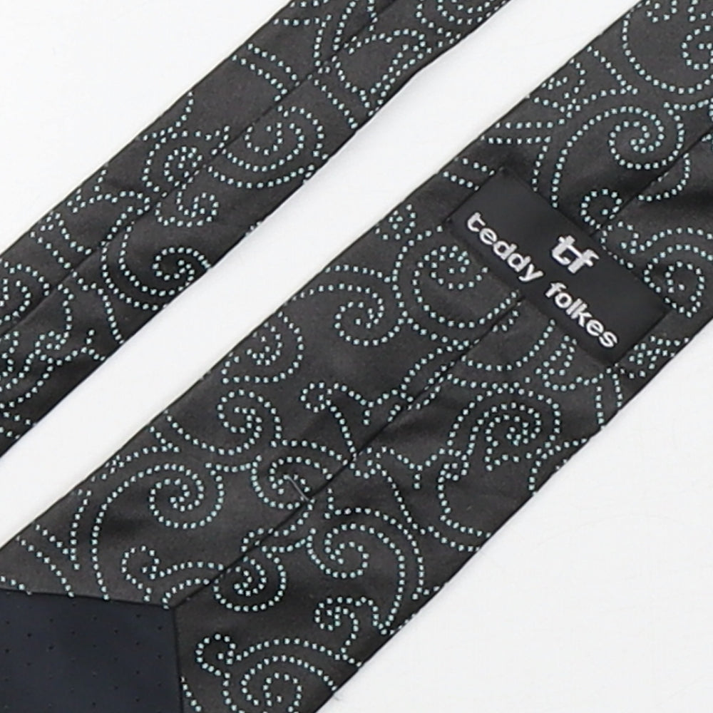 Teddy Folkes Mens Multicoloured Paisley Silk Pointed Tie One Size