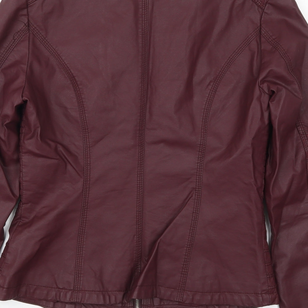 Ailan Womens Purple Jacket Size L Zip