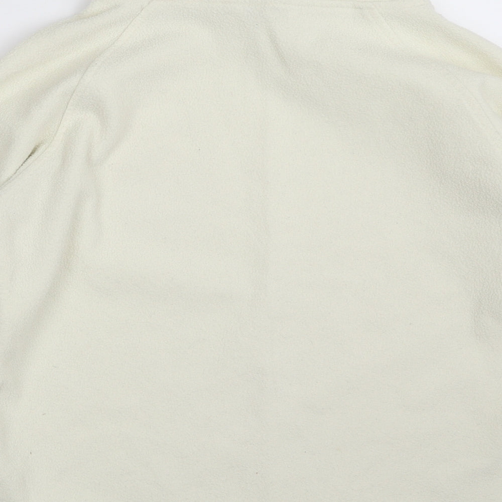 M&Co Womens Ivory 100% Polyester Pullover Sweatshirt Size S