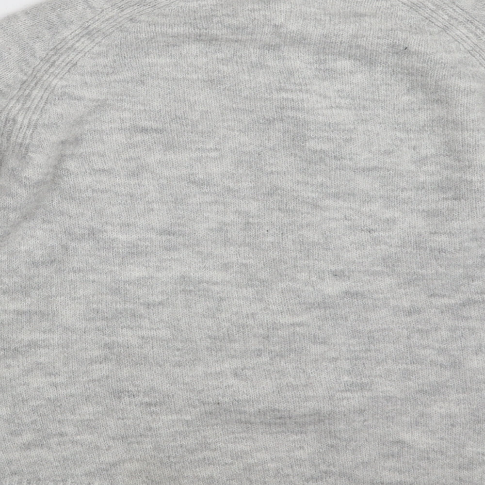 H&M Girls Grey Crew Neck Acrylic Pullover Jumper Size 10-11 Years