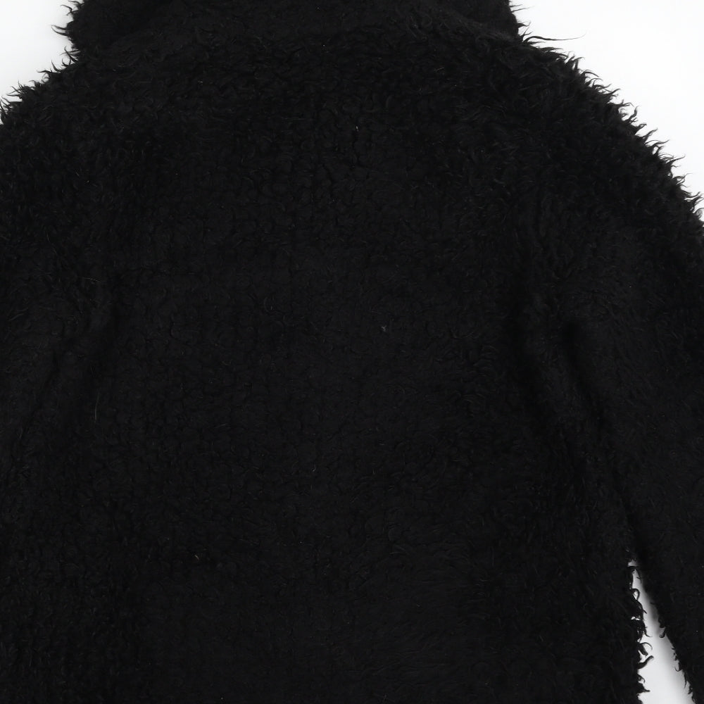 Topshop Womens Black Jacket Size 8 Snap