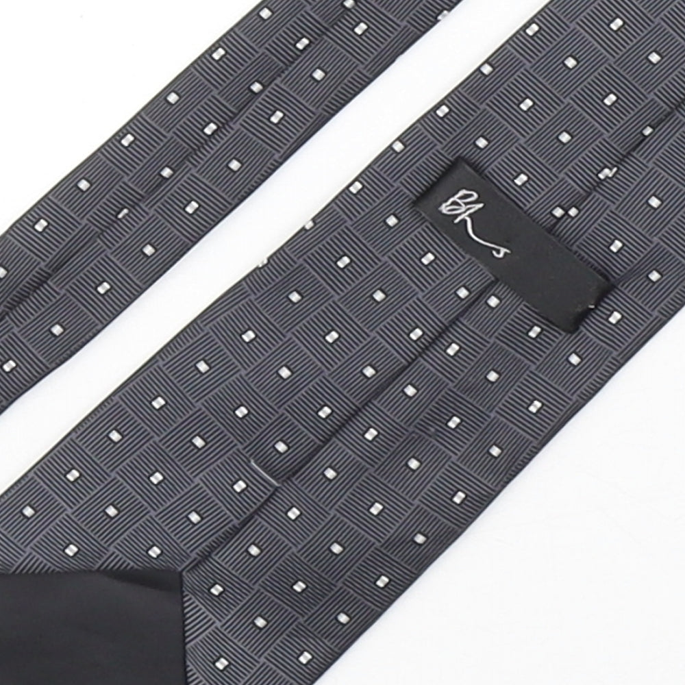 BHS Mens Multicoloured Geometric Polyester Pointed Tie One Size