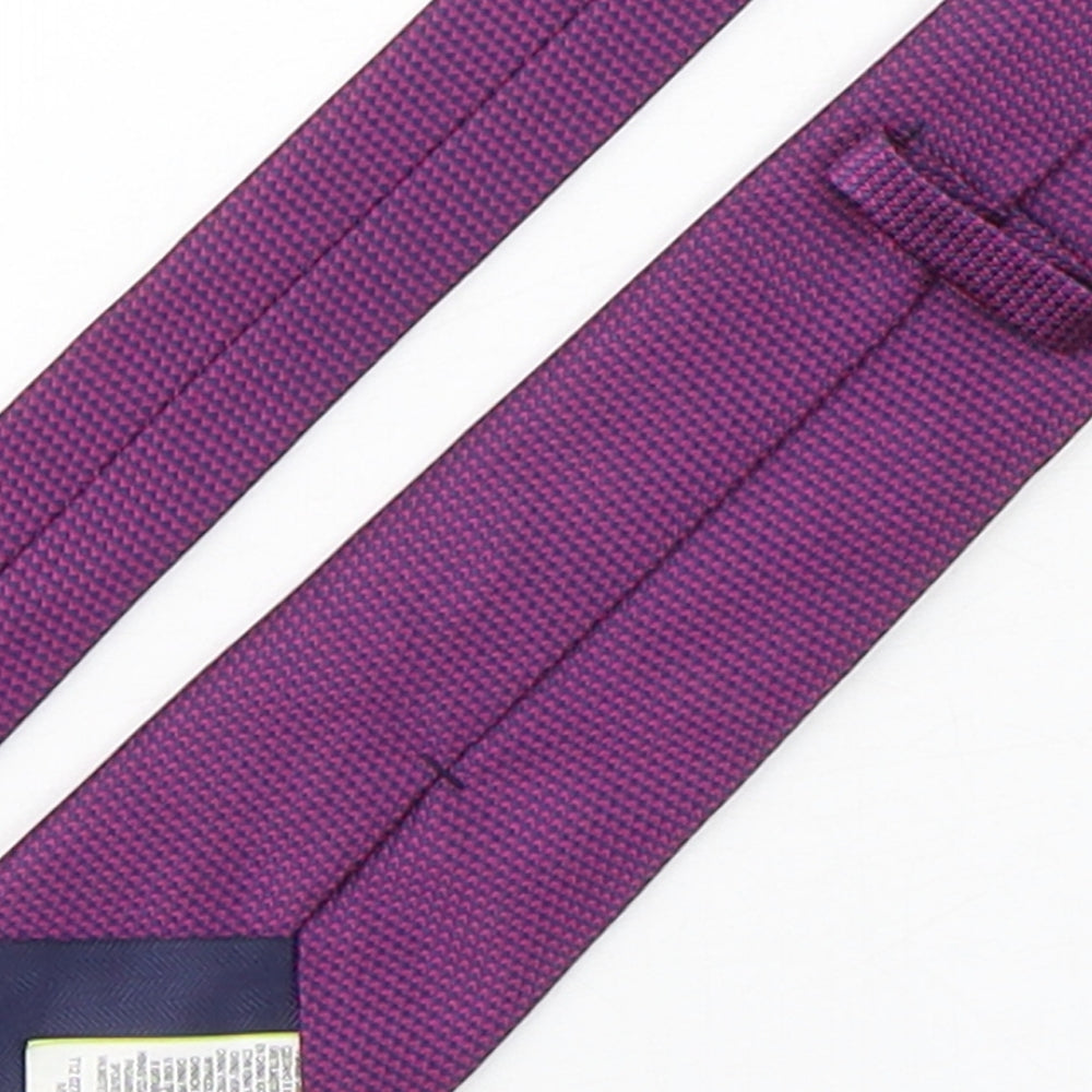 Marks & Spencer Mens Multicoloured Geometric Polyester Pointed Tie One Size