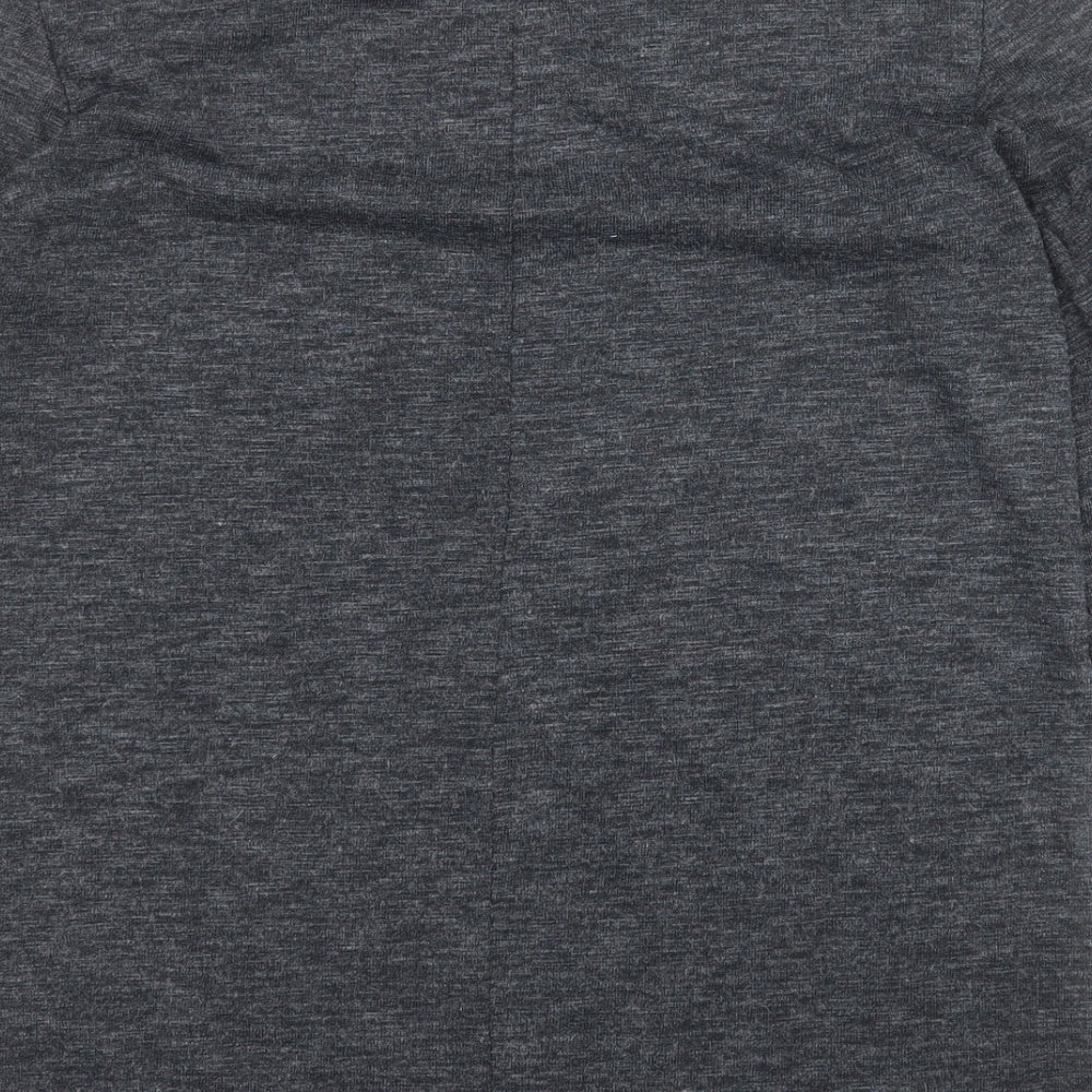 Papaya Womens Grey Round Neck Polyester Pullover Jumper Size 12