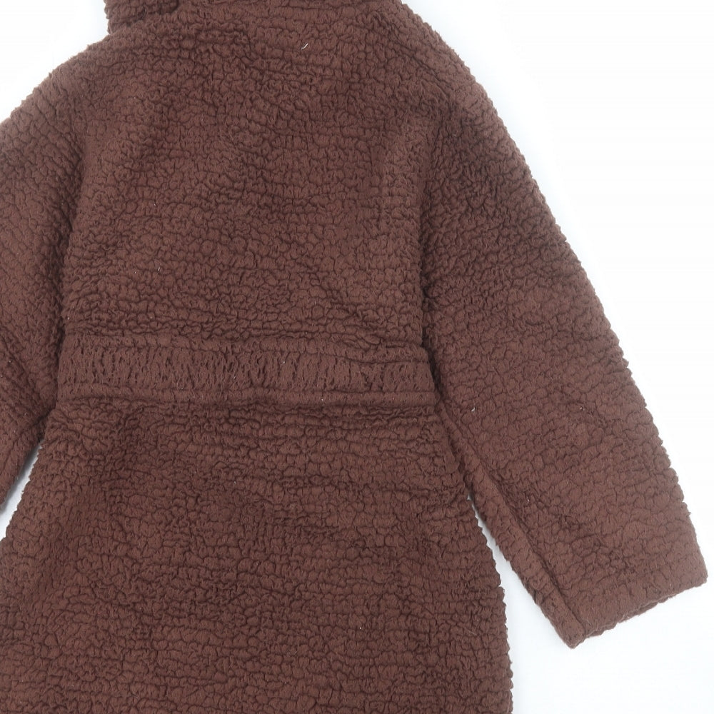Bluezoo Boys Brown Polyester Robe Size 3-4 Years Tie - Ears on hood