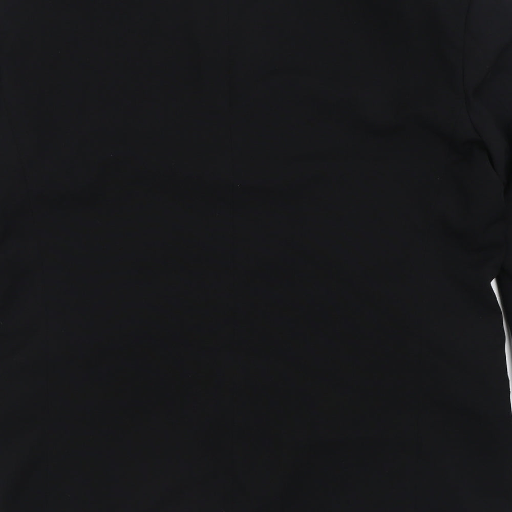 Preworn Mens Black Polyacrylate Fibre Jacket Suit Jacket Size 40