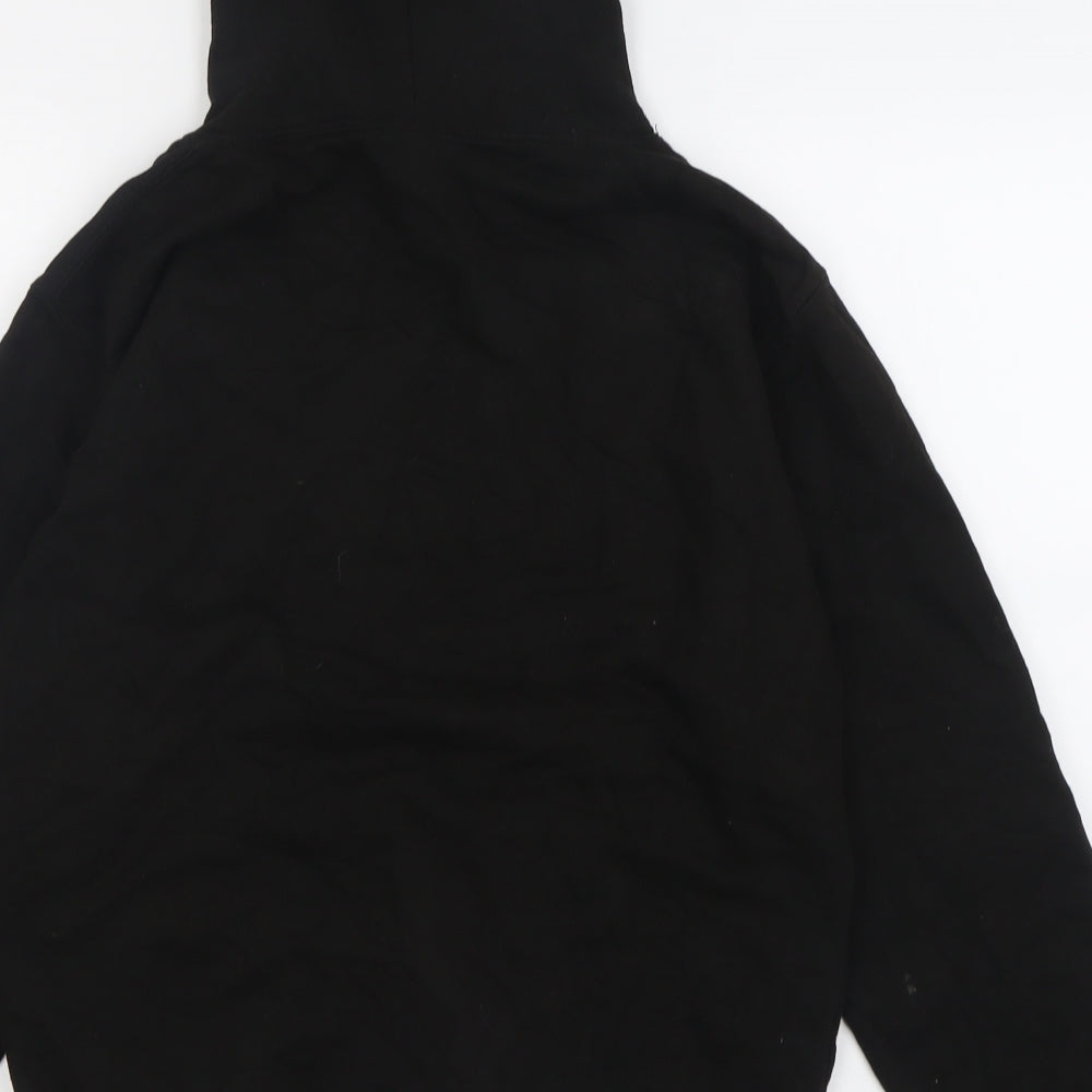 Awdis Mens Black Cotton Pullover Hoodie Size S - Basketball