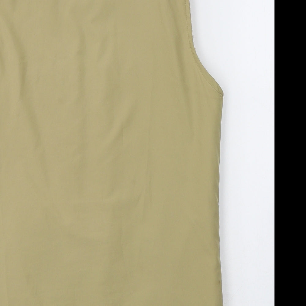 BHS Womens Beige Gilet Jacket Size 8 Zip