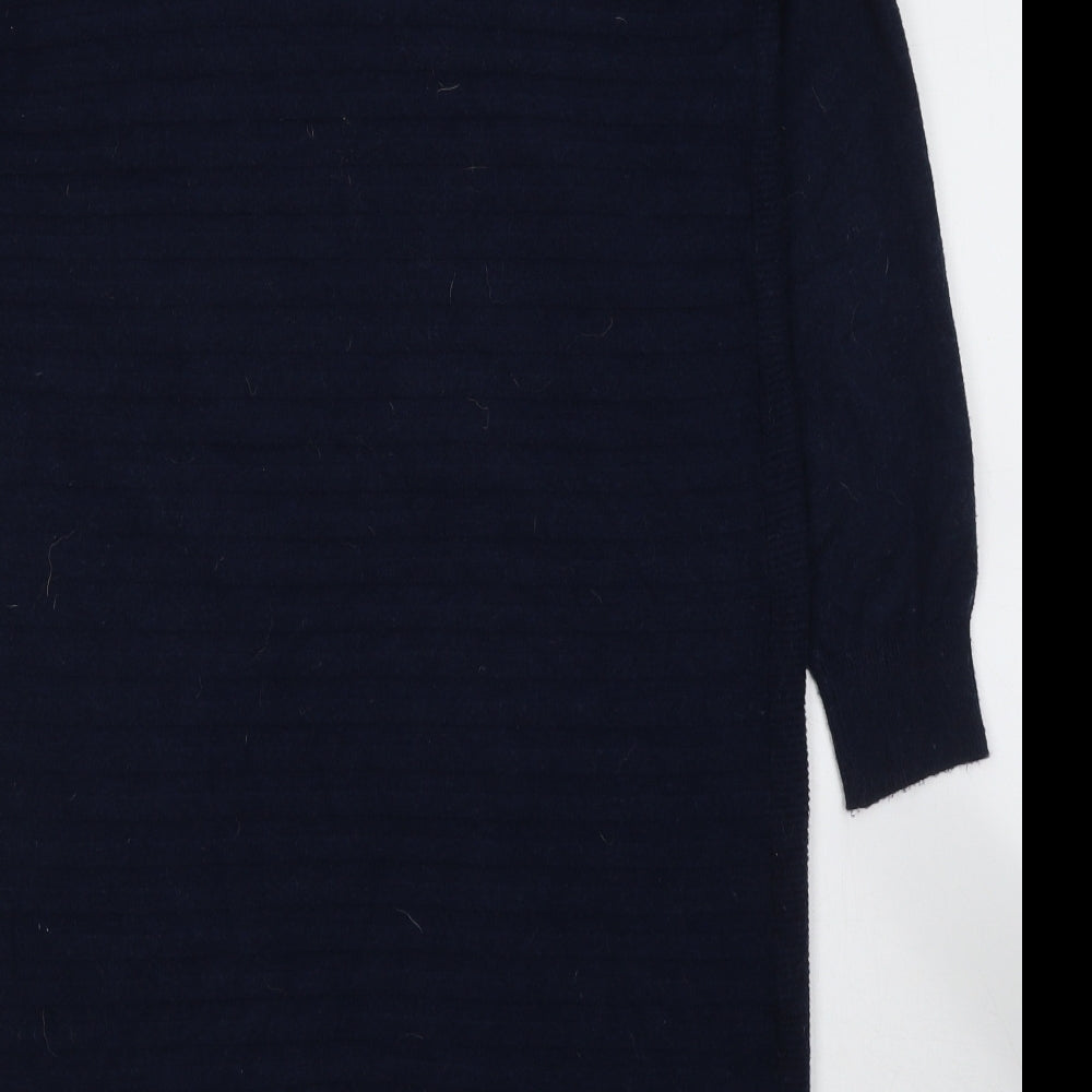 TU Womens Blue V-Neck Viscose Cardigan Jumper Size 10