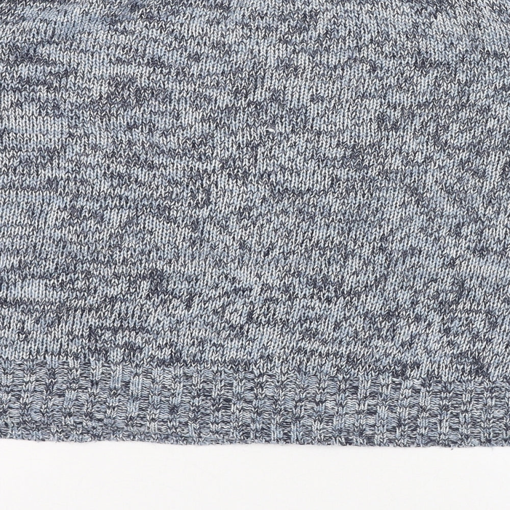 H&M Womens Blue Round Neck Acrylic Pullover Jumper Size M