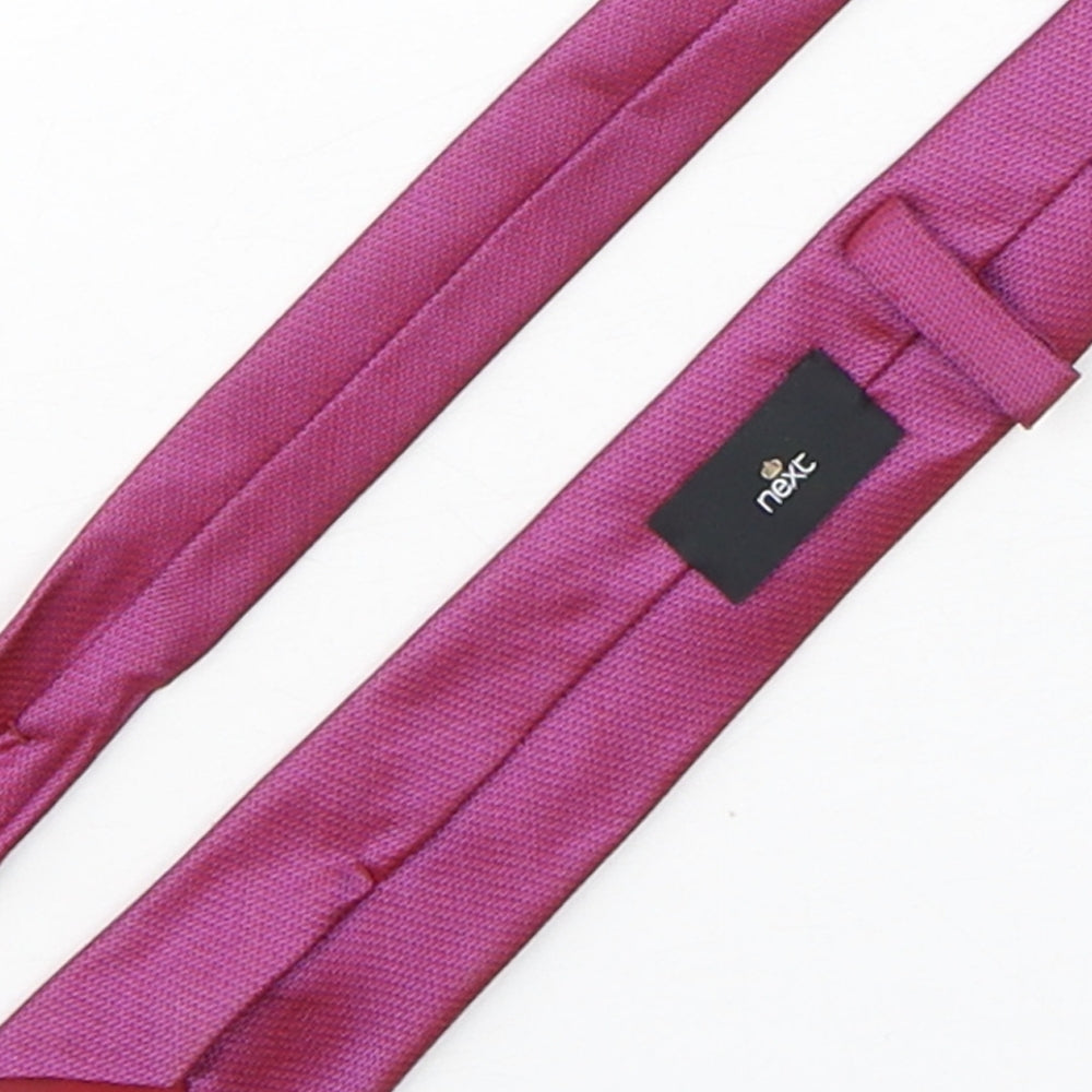 Next Mens Purple Silk Pointed Tie One Size