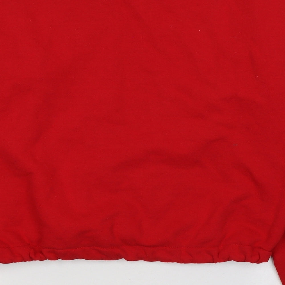 Port and company Womens Red Cotton Pullover Sweatshirt Size S Pullover
