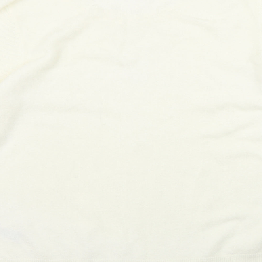 Dorothy Perkins Womens Ivory Round Neck Acrylic Pullover Jumper Size 14