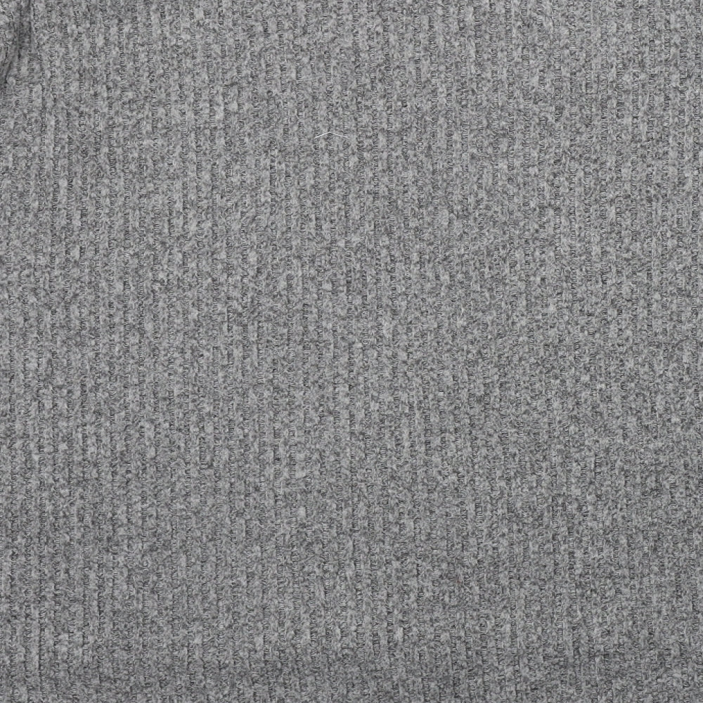 Primark Womens Grey Round Neck Polyester Pullover Jumper Size XL