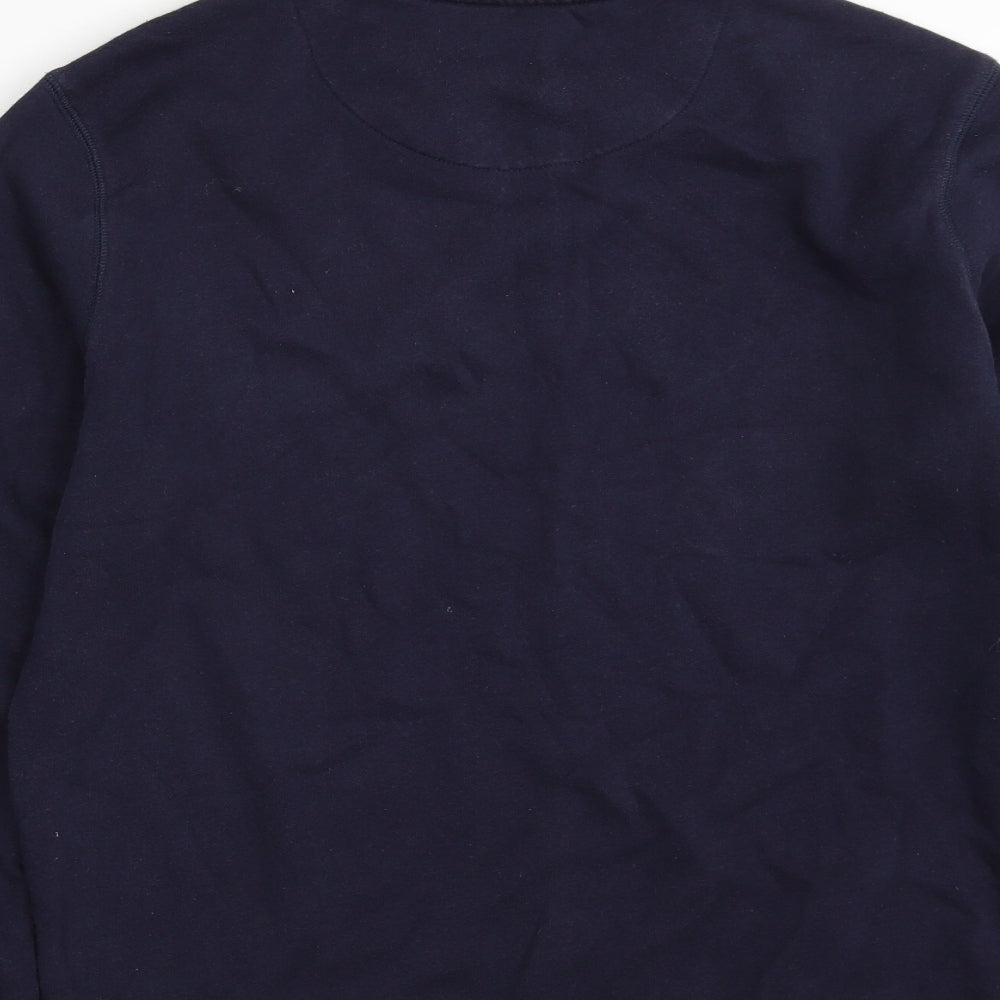 Matalan Mens Blue Cotton Pullover Sweatshirt Size S