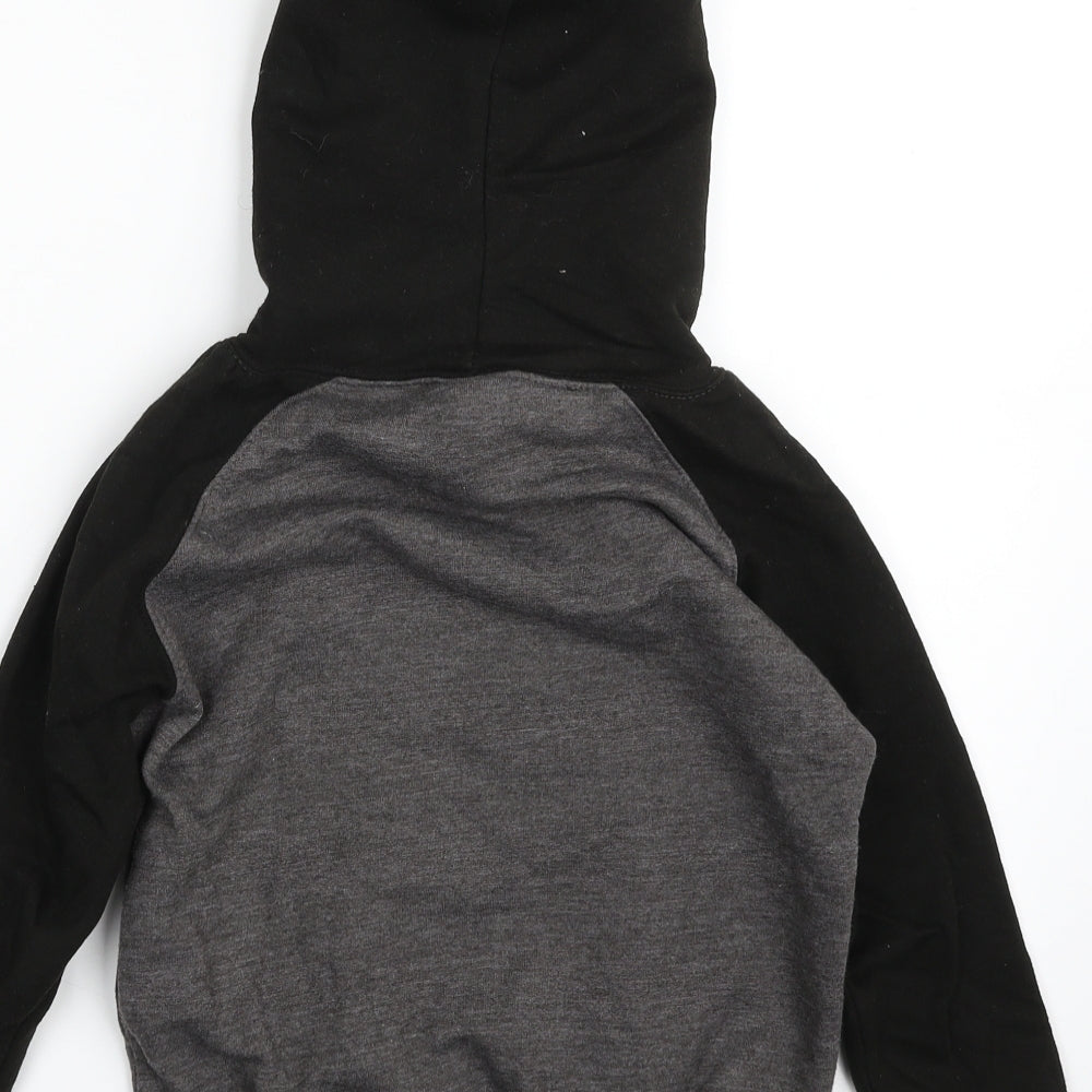 All We Do is Boys Grey Cotton Pullover Hoodie Size 5-6 Years Pullover - ADAMB