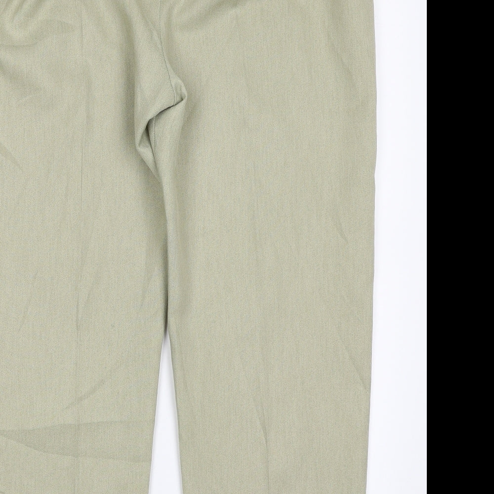 Berkertex Womens Green Polyester Trousers Size 16 L26 in Regular