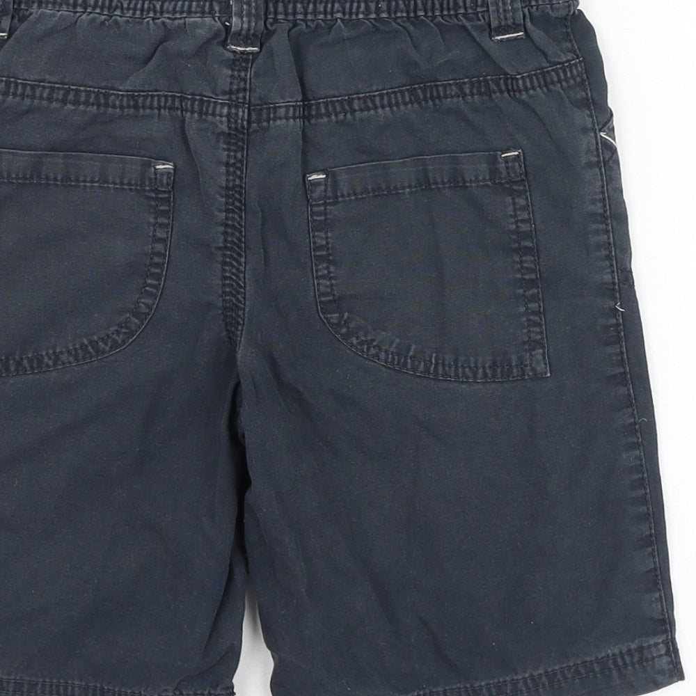 Rebel Boys Blue Cotton Bermuda Shorts Size 4-5 Years Regular