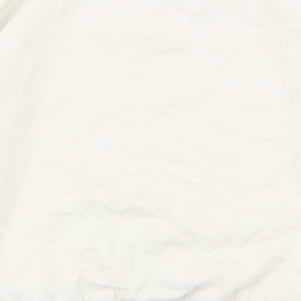 TU Girls White Cotton Pullover Sweatshirt Size 5 Years Pullover