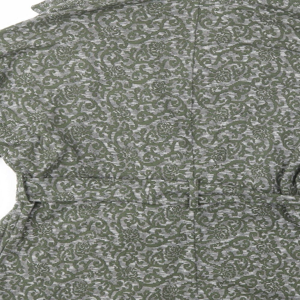 Kekoo Womens Green Paisley Jacket Blazer Size M Button