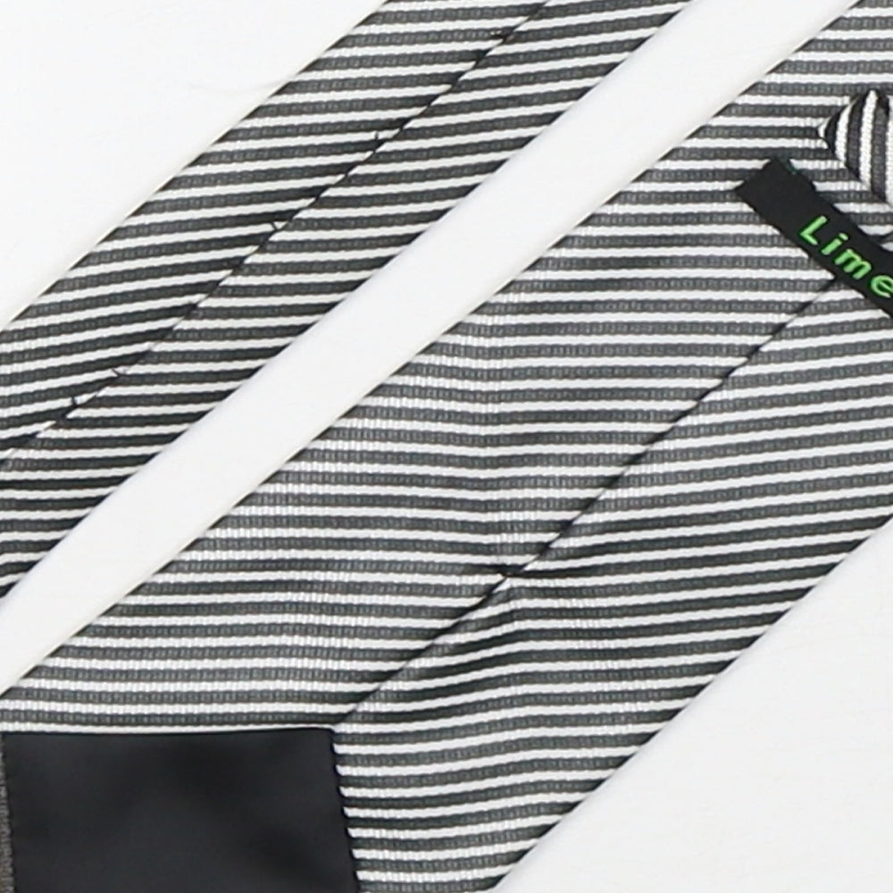Lime Mens Multicoloured Striped Polyester Pointed Tie One Size