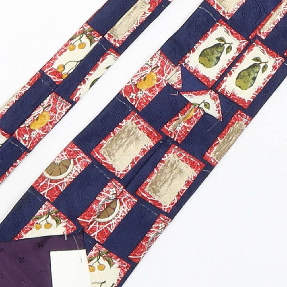 Marks & Spencer Mens Multicoloured Geometric Silk Pointed Tie One Size