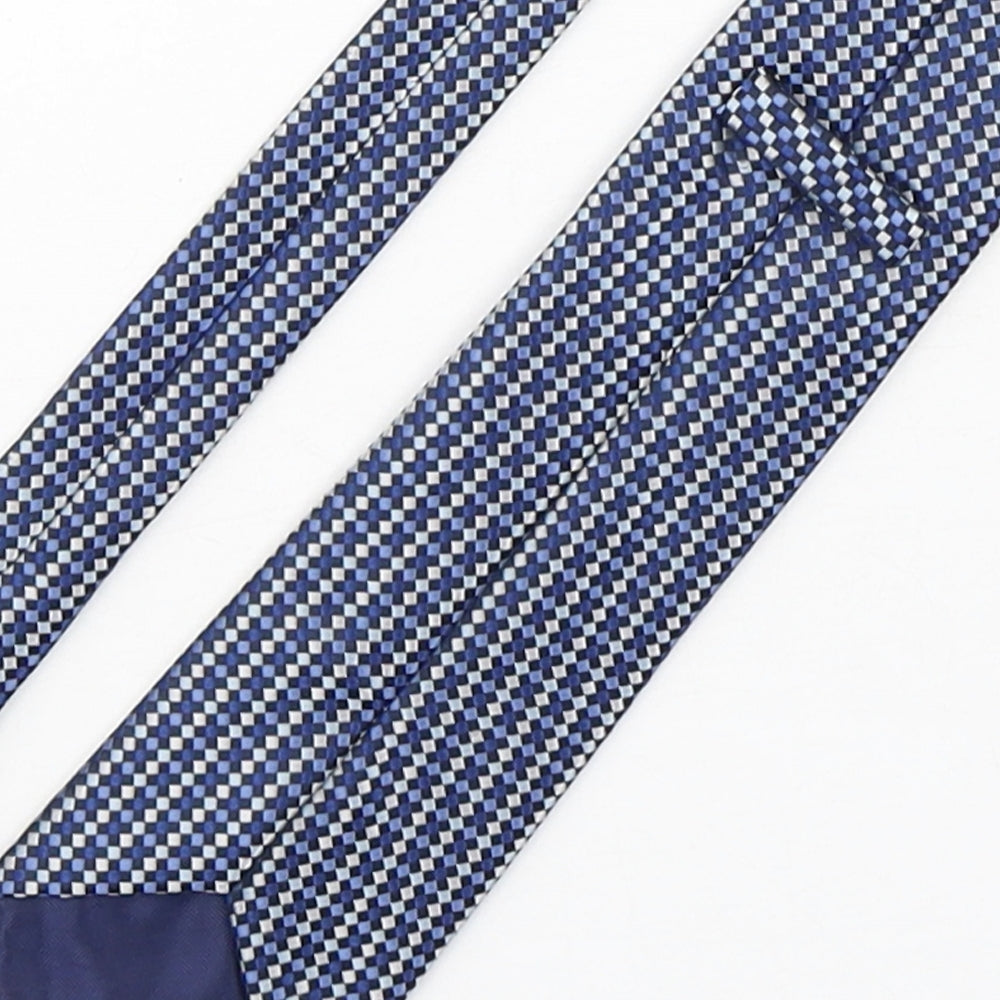 Marks & Spencer Mens Multicoloured Plaids & Checks Polyester Pointed Tie One Size