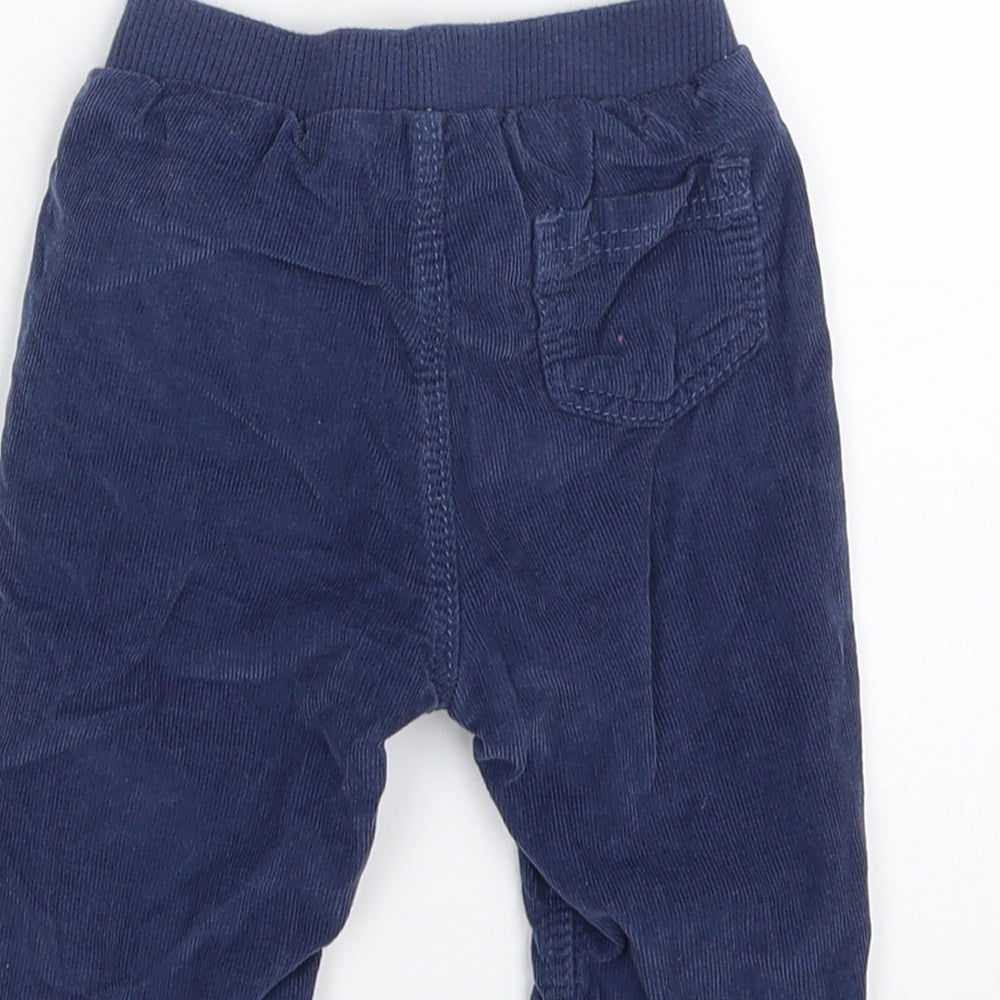 Marks & Spencer Baby Blue 100% Cotton Cropped Leggings Size 3-6 Months