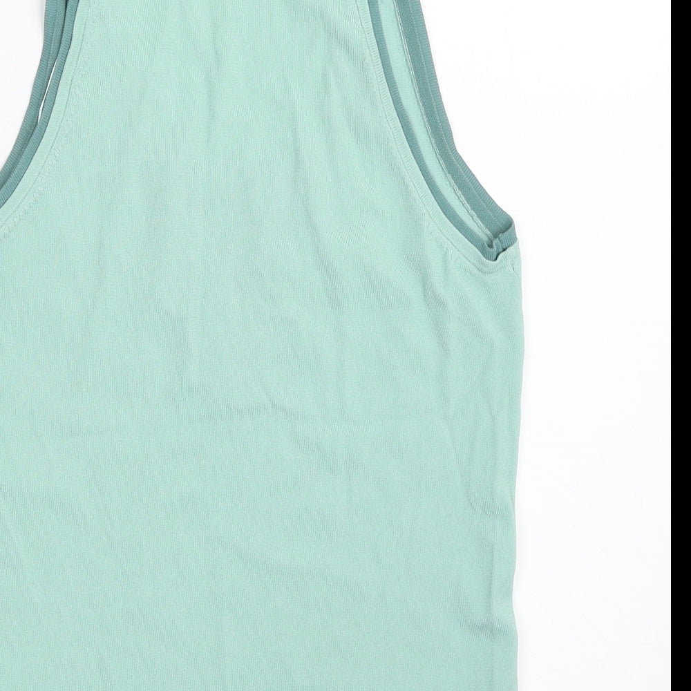 Principles Womens Green Viscose Vest Sweatshirt Size 10 Pullover